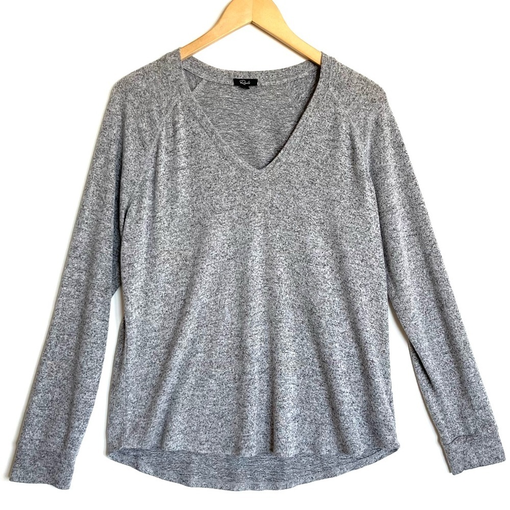 Rails Thalia Long Sleeve Grey Top - Picture 2 of 8